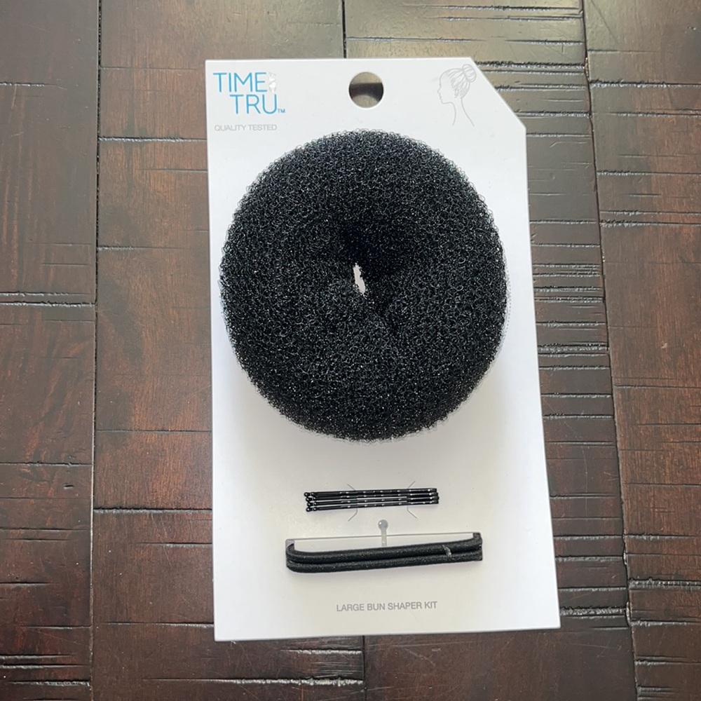 Time and Tru Large Bun Shaper Kit Black and Brown Available